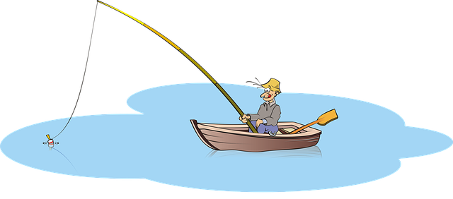 person fishing in their boat