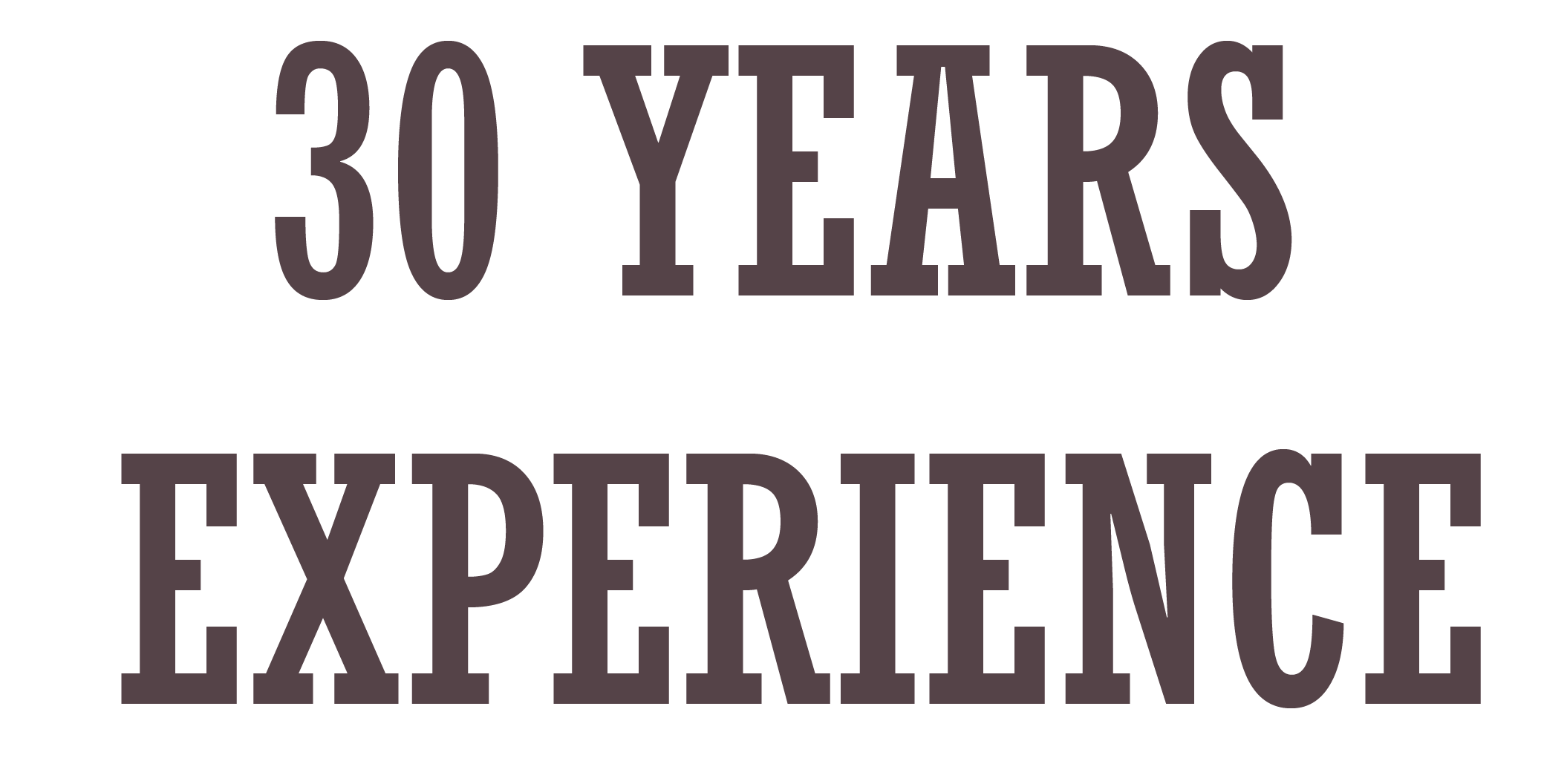 30 year of experience illustration graphic. 